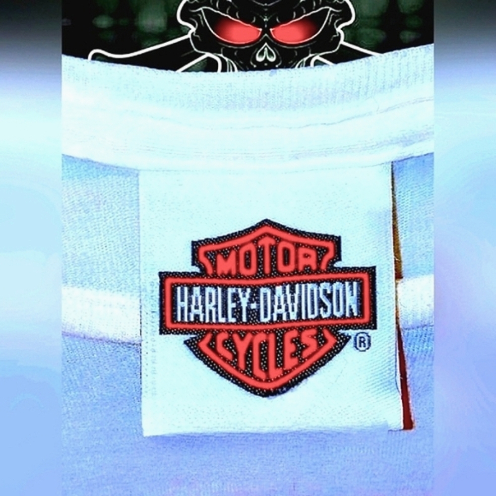 Ladies Vintage Hill City, SD Harley-Davidson Tee w/ Black Sparkle Logo Size L - Picture 6 of 11